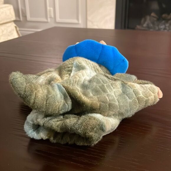 Dream Puppets Plush GREEN DINOSAUR Hand Puppet Excellent Condition 11.5” long - Picture 4 of 10